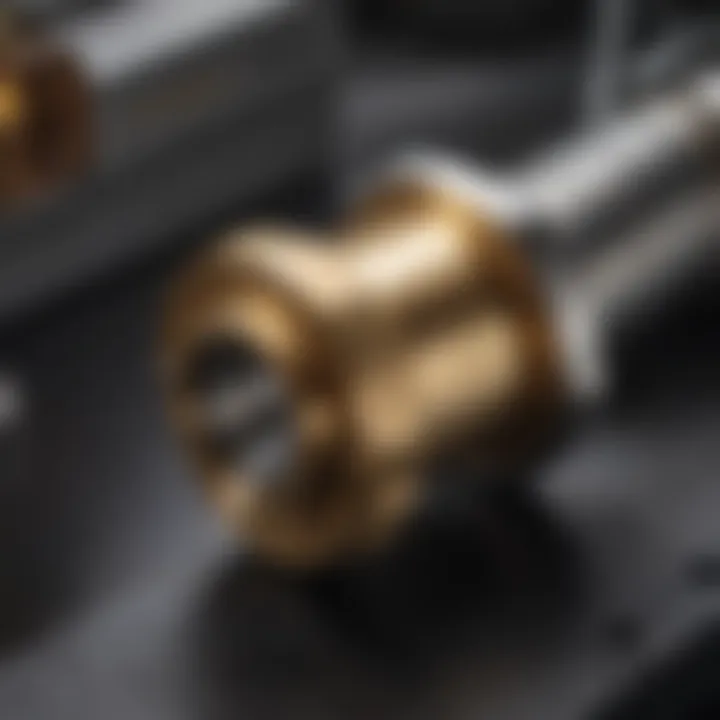 Close-up of a high-performance coaxial bushing used in machinery