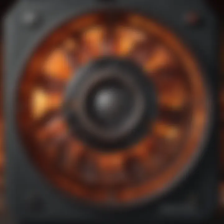 High-tech components of a fan forced heater