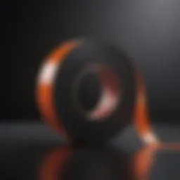 High temperature flue tape in a roll