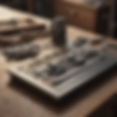 Selection of hinge templates and tools on a workbench