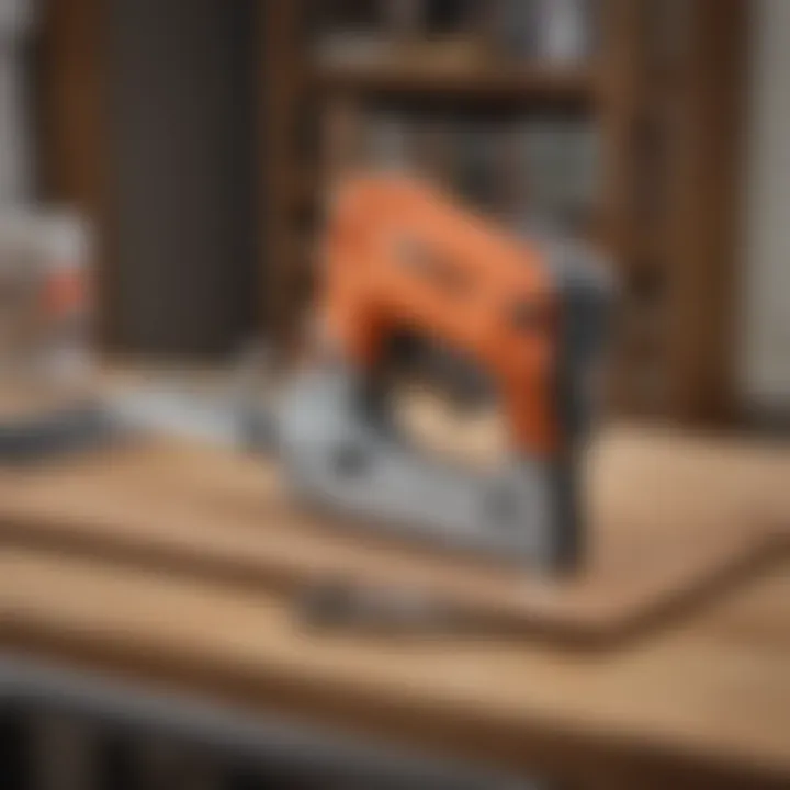 Arrow staple gun in action, demonstrating its versatility in various applications