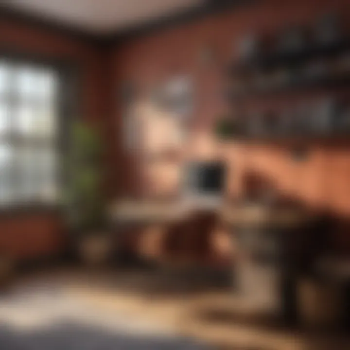 Efficient Home Office Arrangement Organized Home Office Layout