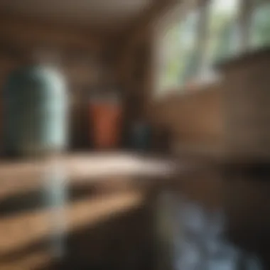 Homeowner checking septic system