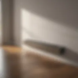 Elegant Honeywell electric baseboard heater design showcasing sleek lines.