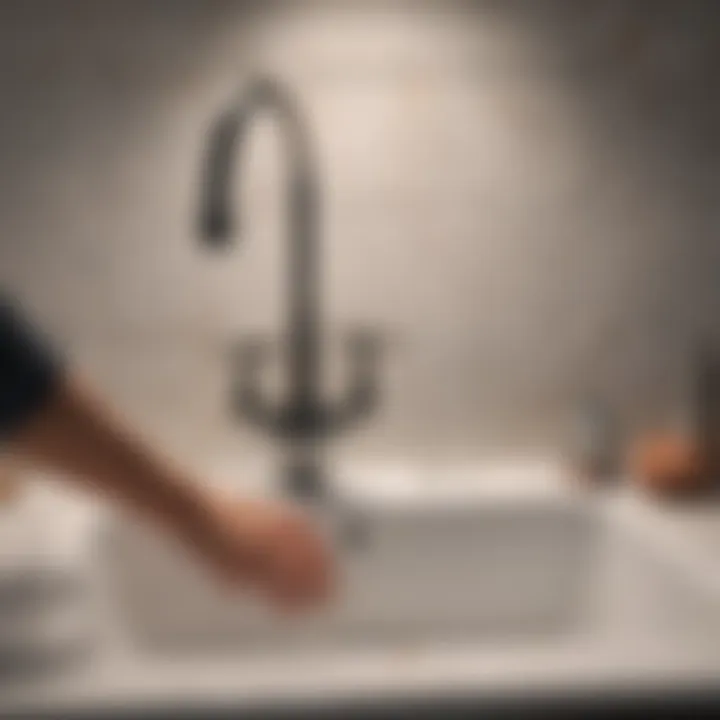 Removing the Sink Stopper Illustration of sink stopper removal