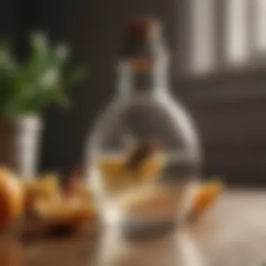 DIY fruit fly trap made from a plastic bottle
