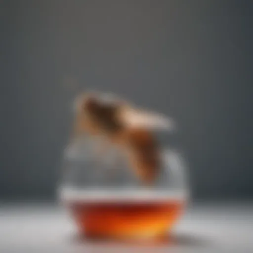 Natural fruit fly trap using vinegar and dish soap