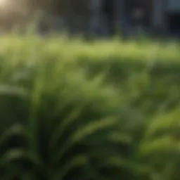 A lush green lawn showcasing different grass types