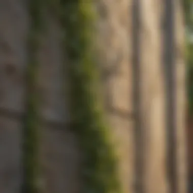 Exterior wall affected by mildew