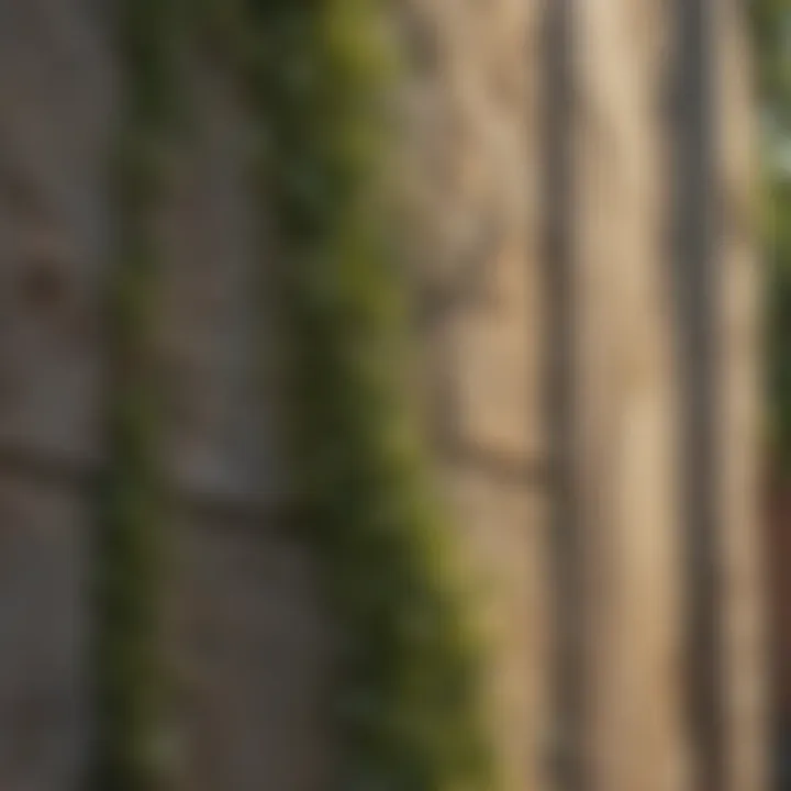 Exterior wall affected by mildew