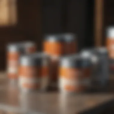 Rust-Resistant Paint Options Comparison of different rust-resistant paint cans on a workbench