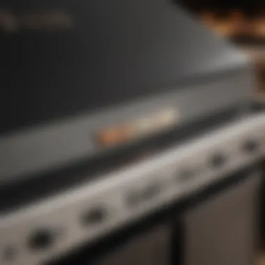 A close-up of a Weber grill model number label