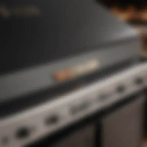 A close-up of a Weber grill model number label