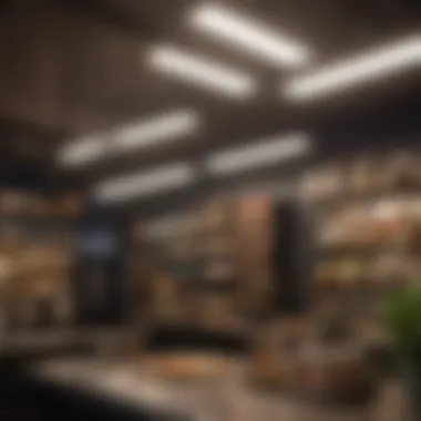 Elegant T8 shop light fixture showcasing its energy-efficient design