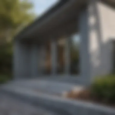 Modern House with Gutter Elbow Extension A gutter elbow extension installed on a modern house