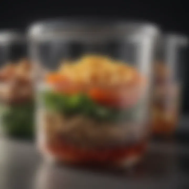 Environmentally friendly food saver plastic containers emphasizing sustainability