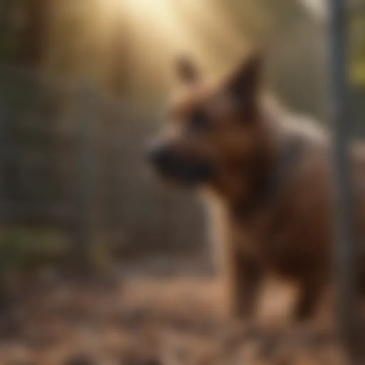 Different types of in-ground fencing materials for large dogs