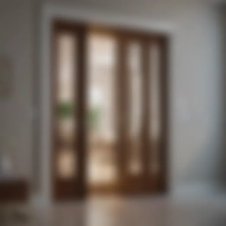Modern full access bifold door hardware with sleek design