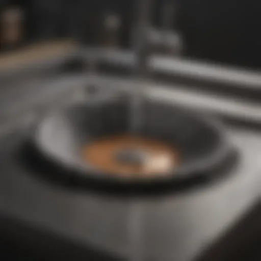 Innovative mechanism for garbage disposal baffle