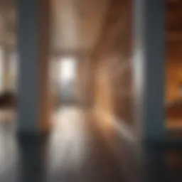 Innovative plastic track system for sliding panels in modern interior