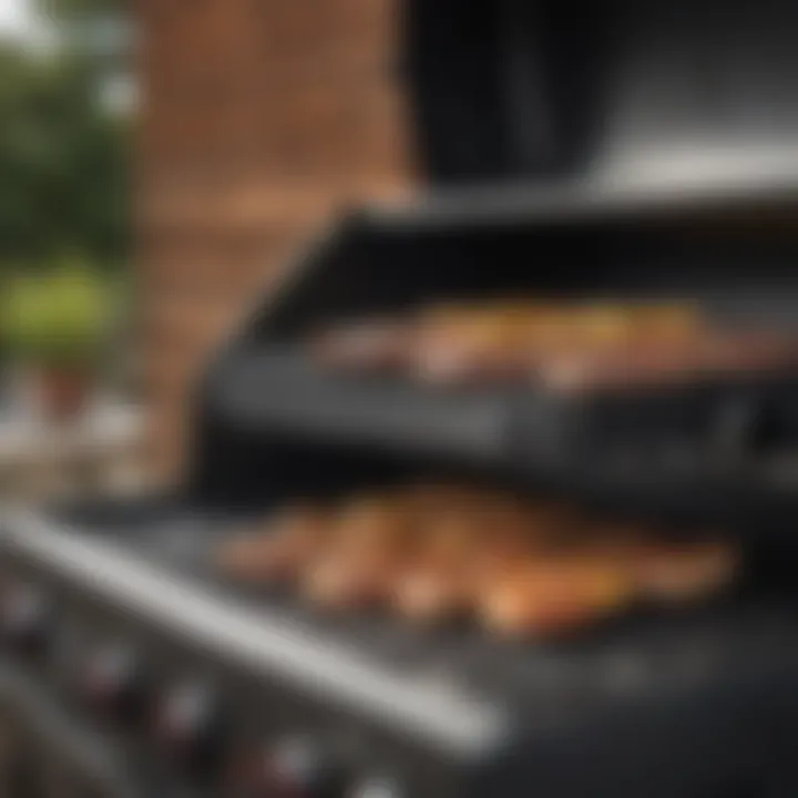 Innovative Weber grill technology close-up