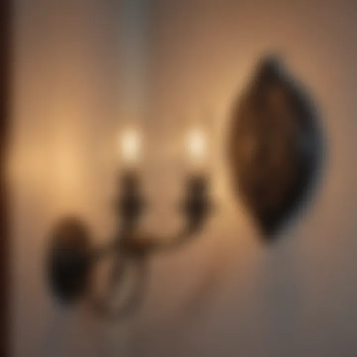 Wiring connections for wall sconce lighting