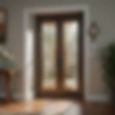 Interior view highlighting energy efficiency benefits of the door