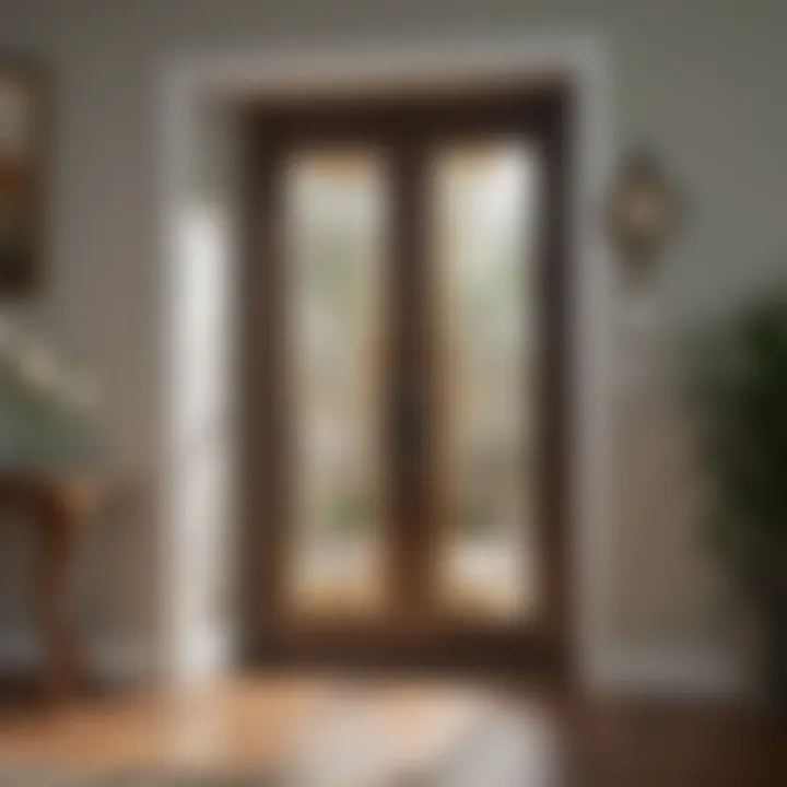 Interior view highlighting energy efficiency benefits of the door