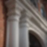 Elegant Fluted Exterior Trim on Historic Building