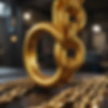 Crafting Yellow Chain Yellow chain manufacturing process artistic depiction