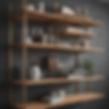 Inventive Shelving Unit Inventive shelving unit created with furring strips