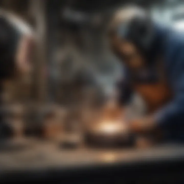 Diagram illustrating the evolution of welding technology over time