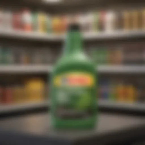 Bottle of Killzall Weed Killer on a retail shelf