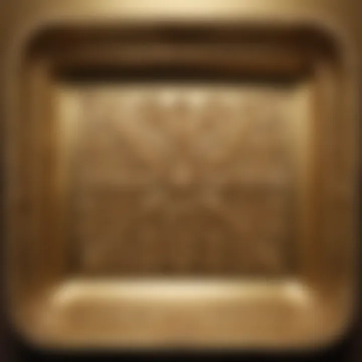 Krylon Gold Leaf Artistic Pattern on a Decorative Tray