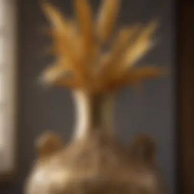 Krylon Gold Leaf Detail on a Elegant Vase