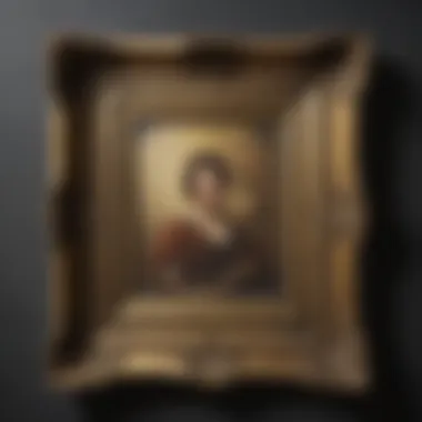 Luxurious Krylon Gold Leaf on a Vintage Frame