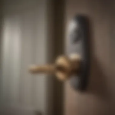 Installation tools and Kwikset lock ready for setup
