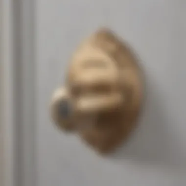 Close-up of a smart Kwikset lock demonstrating technology features