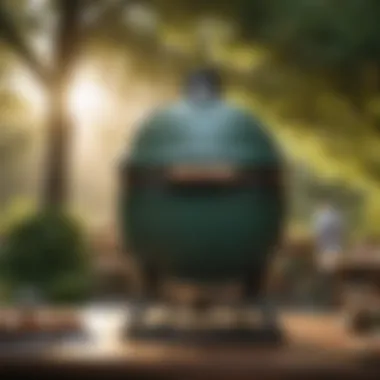 Enhancing Outdoor Culinary Experiences with the Large Green Egg A serene outdoor setting featuring the Large Green Egg in use.