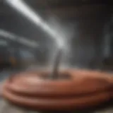 Innovative Use of Large Water Hose in Construction Industry Large water hose in construction site