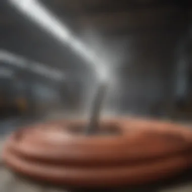 Innovative Use of Large Water Hose in Construction Industry Large water hose in construction site