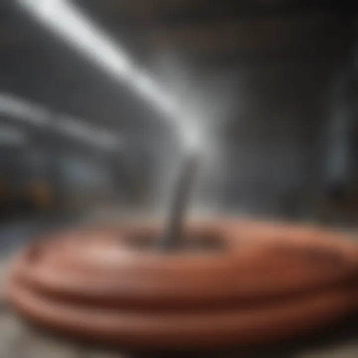 Innovative Use of Large Water Hose in Construction Industry Large water hose in construction site