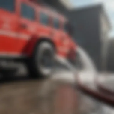 Essential Role of Large Water Hose in Firefighting Scenarios Large water hose in firefighting operation