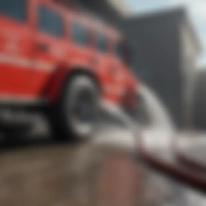 Essential Role of Large Water Hose in Firefighting Scenarios Large water hose in firefighting operation