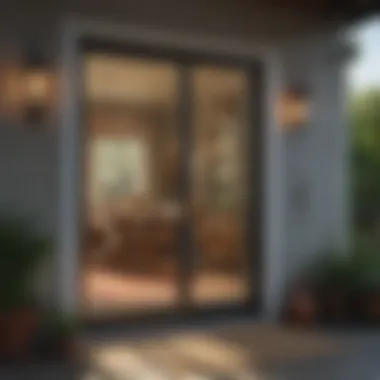 Retractable Screen Functionality Retractable screen feature of Larson Full View Storm Door