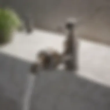 Design Features Overview Illustration showing the design features of a laundry tub faucet to garden hose adapter