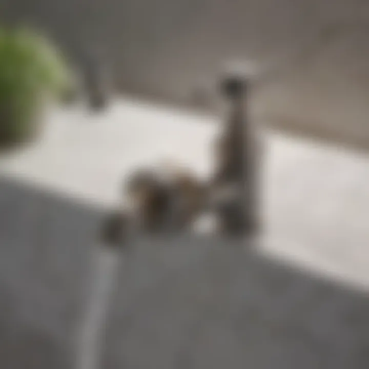 Design Features Overview Illustration showing the design features of a laundry tub faucet to garden hose adapter