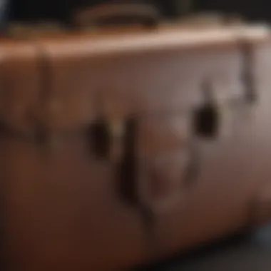 Sleek Leather Briefcase Shielding Leather Briefcase Protected by Guardsman Leather Conditioner