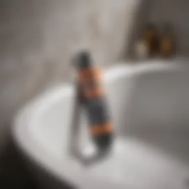 Precise Application on Bathtub Surface Caulk remover application on bathtub