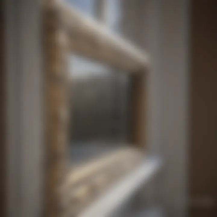 Caulk remover application on window frame